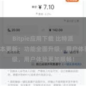 Bitpie应用下载 比特派钱包最新版本更新：功能全面升级，用户体验更加顺畅！