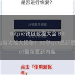 Bitpie钱包教程大全 Bitpie钱包新功能大揭秘！30秒get最新更新内容