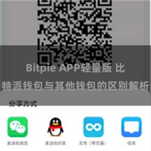 Bitpie APP轻量版 比特派钱包与其他钱包的区别解析