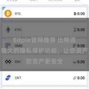 Bitpie官网推荐 比特派钱包：强大的隐私保护功能，让您资产更安全