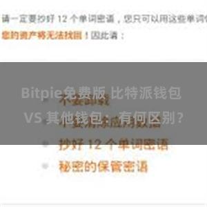 Bitpie免费版 比特派钱包 VS 其他钱包：有何区别？