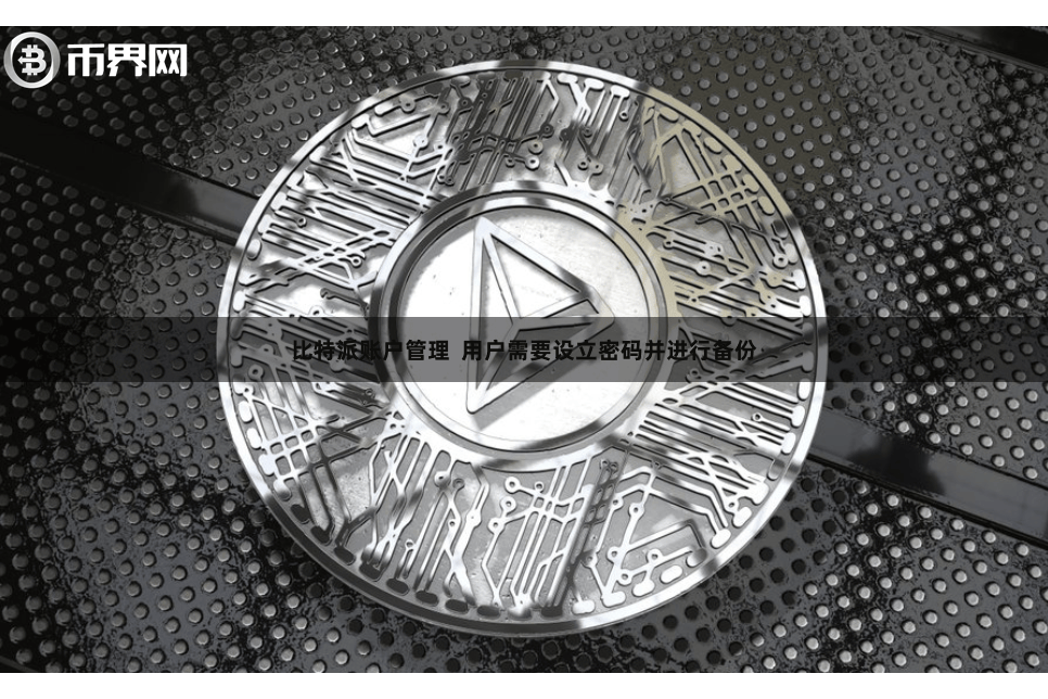 比特派账户管理 用户需要设立密码并进行备份