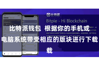 比特派钱包  根据你的手机或电脑系统带受相应的版块进行下载