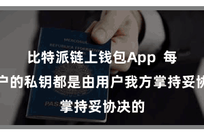 比特派链上钱包App  每个用户的私钥都是由用户我方掌持妥协决的